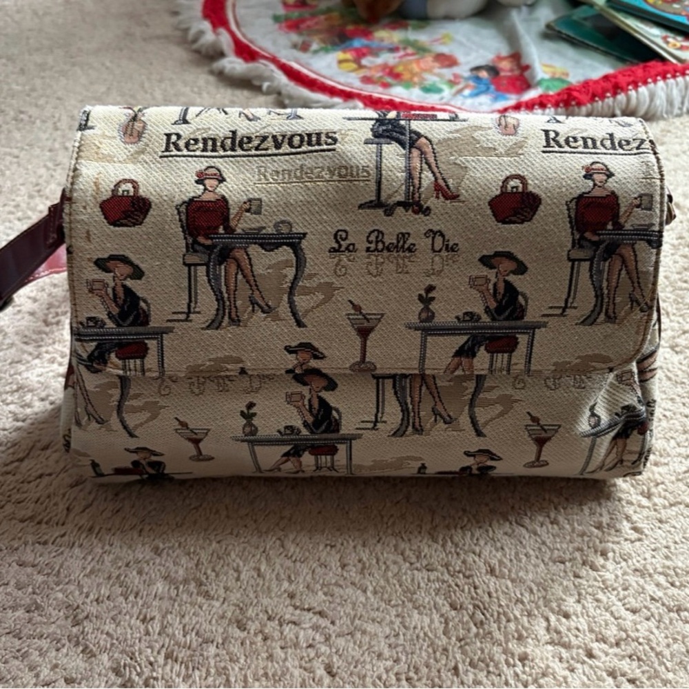 Signare Tapestry Rendezvous Design Crossbody Bag Purse Shoulder Handbag